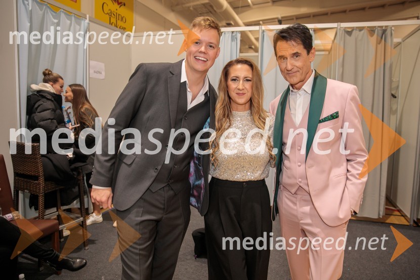  Justus Reid, influenser iz Amerike;  Sandra Auer;  Stojan  Auer, mestni svetnik, LPR - Lista za pravičnost in razvojPoglej in zadeni, 30 let kasneje