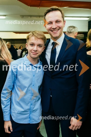  Lenart Cizej, pevec;  Matija Kovač, župan, MO CeljeDobrodelni koncert Klic dobrote za družine v stiski