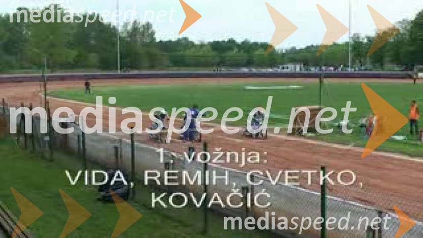 1. vožnja:
Dino Kovačić, Aljoša Remih, Ladislav Vida, Renato CvetkoSPEEDWAY, Državno prvenstvo mladincev 2009, 3. dirka