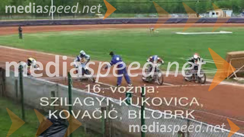 16. vožnja:
Samo KUKOVICA, Dino KOVAČIĆ, Tamasz SZILAGYI, Marjan BILOBRKSPEEDWAY, Državno prvenstvo mladincev 2009, 3. dirka