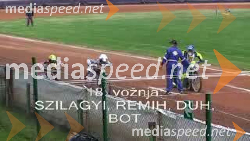 18. vožnja:
Matija DUH, Aljoša REMIH, Dalibor BOT, Tamasz SZILAGYISPEEDWAY, Državno prvenstvo mladincev 2009, 3. dirka