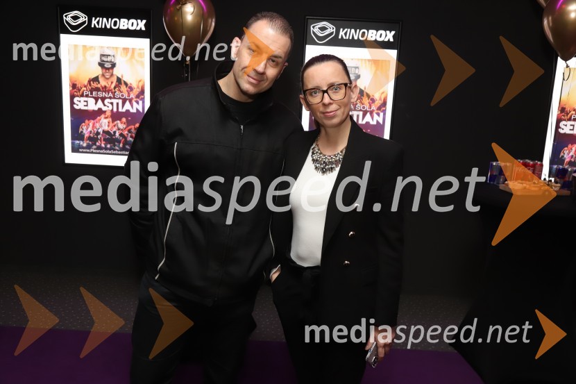  Matevž Greifoner;  Ksenija Arzenšek, pomočnica direktorja MARIBOX20 let spominov, VIP premiera dokumentarnega filma o plesni šoli Sebastian