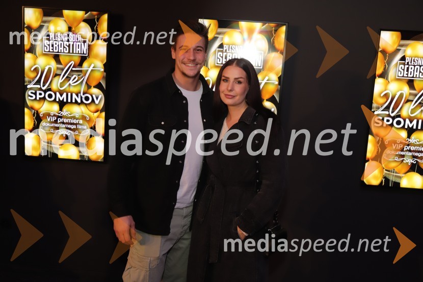  Michael Lovrec, maneken;  Nika Krmec20 let spominov, VIP premiera dokumentarnega filma o plesni šoli Sebastian