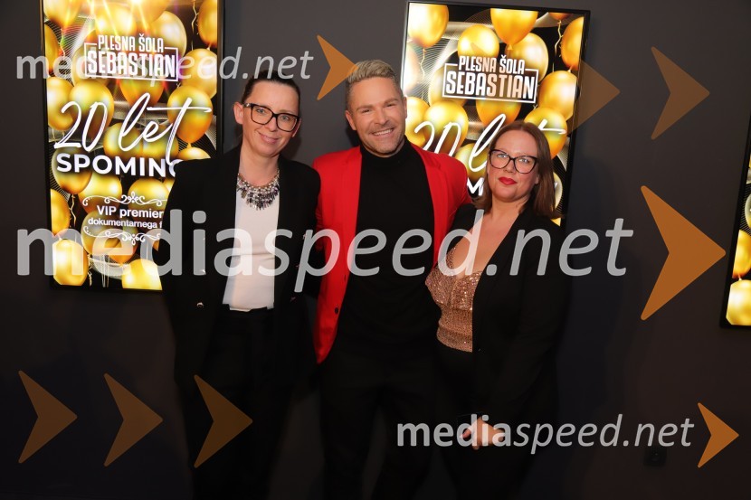  Ksenija Arzenšek, pomočnica direktorja MARIBOX;  Sebastian Podgornik, pevec in plesalec;  ... 20 let spominov, VIP premiera dokumentarnega filma o plesni šoli Sebastian