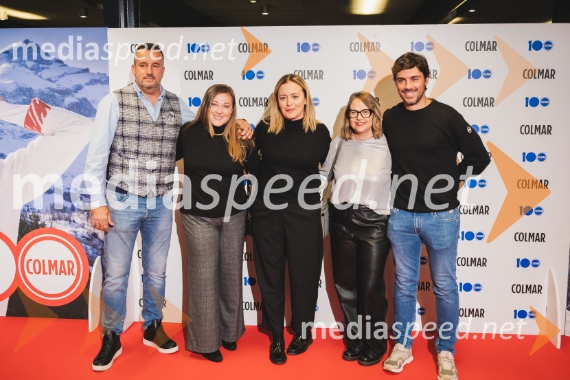  Robert Šterpin, direktor, Bora d.o.o.;  ... ;  ... ;  ... ;  Stefano Colombo, direktor prodaje in marketinga blagovne znamke Colmar100-letnica blagovne znamke Colmar