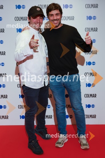  Tomaž Kavčič, kuharski mojster, Pri Lojzetu, Zemono, podpredsednik BASS;  Stefano Colombo, direktor prodaje in marketinga blagovne znamke Colmar100-letnica blagovne znamke Colmar