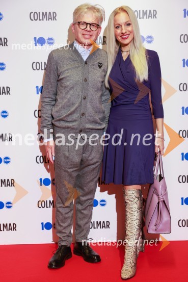  Matjaž Ambrožič;  Nika Ambrožič Urbas, modna kreatorka in ustanoviteljica modne znamke Marija Moderna100-letnica blagovne znamke Colmar