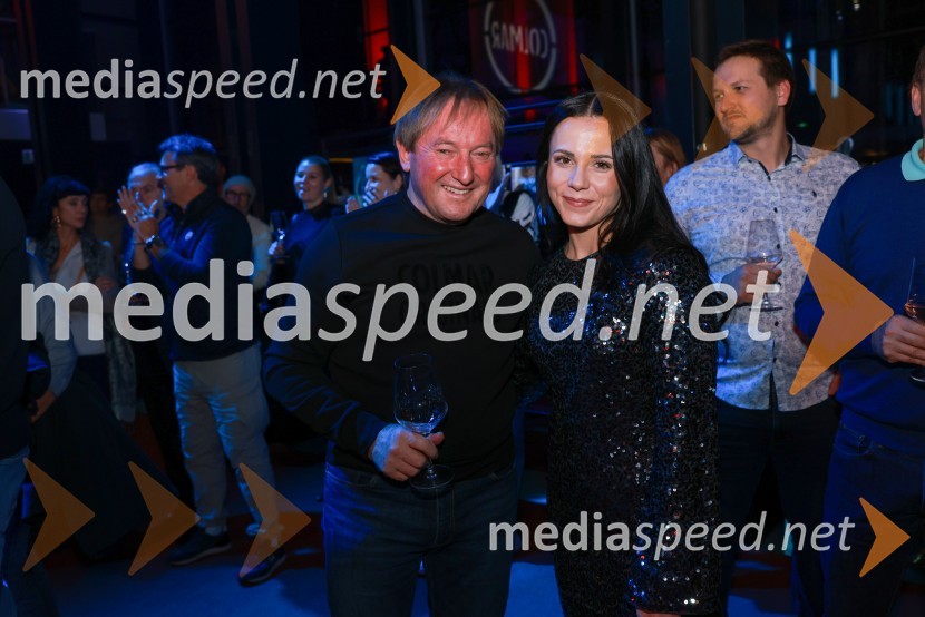  Bojan Križaj, nekdanji smučar;  Gloria Kotnik, deskarka na snegu 100-letnica blagovne znamke Colmar