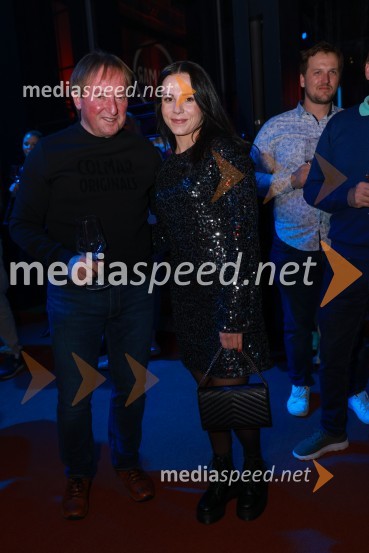  Bojan Križaj, nekdanji smučar;  Gloria Kotnik, deskarka na snegu 100-letnica blagovne znamke Colmar