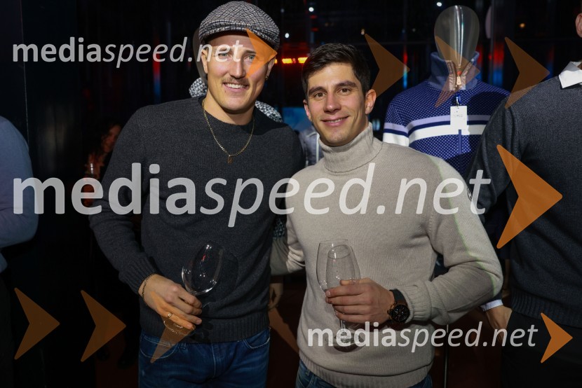  Štefan Hadalin, alpski smučar;  Žan Kranjec, smučar100-letnica blagovne znamke Colmar