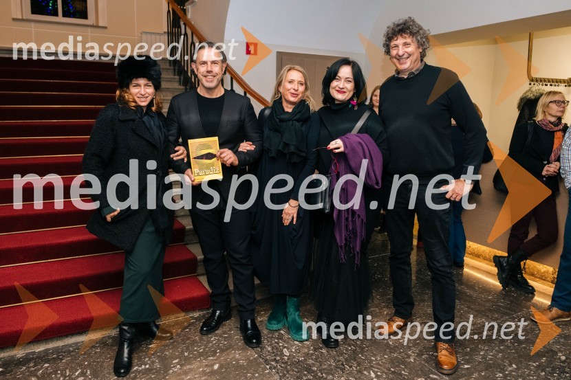  Barbara Medvešček, igralka;  Danijel Malalan, igralec;  Tatjana Doma, dramaturginja SLG Celje;  ... ;  ... Paradiž, premiera v SLG Celje