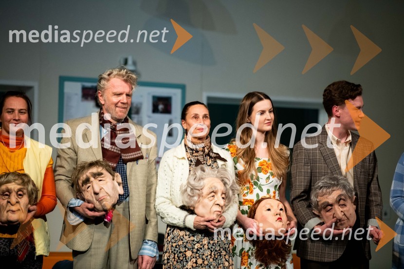  Branko Završan, igralec;  Lučka Počkaj, igralka;  Lucija Harum, igralka, pevka;  Žan Brelih Hatunić, igralecParadiž, premiera v SLG Celje