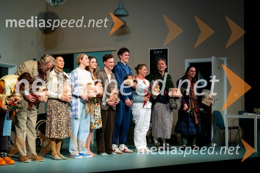  Tanja Potočnik, igralka;  Branko Završan, igralec;  Lučka Počkaj, igralka;  Maša Grošelj, igralka;  Lucija Harum, igralka, pevka;  Žan Brelih Hatunić, igralec;  Urban Kuntarič, igralec;  Manca  Ogorevc, igralka;  Rastko Krošl, igralec;  David Čeh, igralecParadiž, premiera v SLG Celje