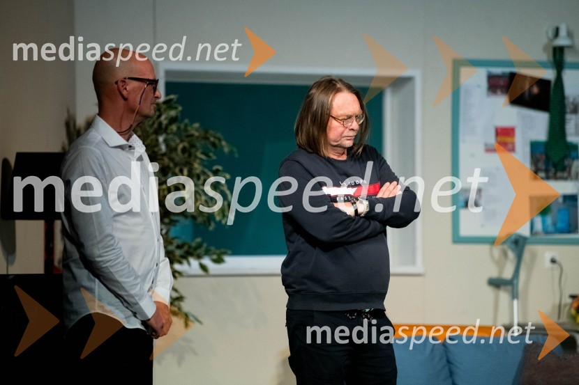  Miha Golob, upravnik in umetniški vodja, SLG Celje;  Bojan Umek, igralecParadiž, premiera v SLG Celje