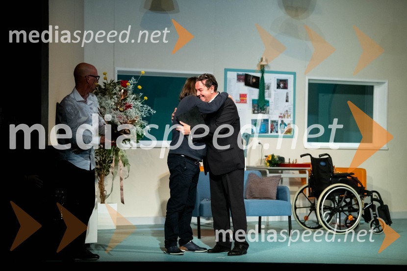  Miha Golob, upravnik in umetniški vodja, SLG Celje;  Bojan Umek, igralec;  Renato Jenček, igralecParadiž, premiera v SLG Celje