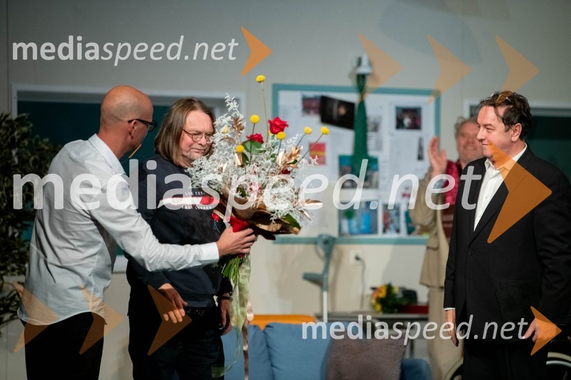  Miha Golob, upravnik in umetniški vodja, SLG Celje;  Bojan Umek, igralec;  Renato Jenček, igralecParadiž, premiera v SLG Celje