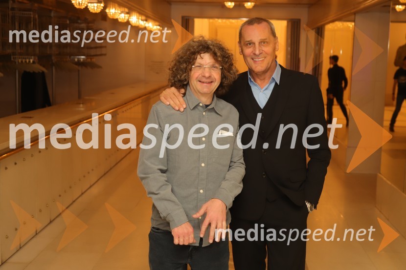  Matjaž Latin, režiser in igralec;  Danilo Rošker, direktor SNG MariborPlaninska roža, premiera opere v SNG Maribor