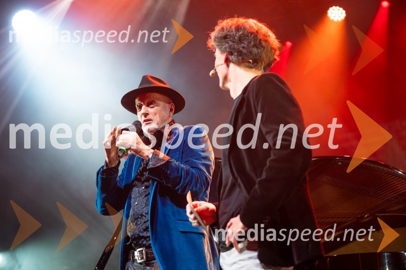  Vlado Kreslin, glasbenik;  Jure Longyka, moderatorIzštekanih 10, poklon Vladu Kreslinu