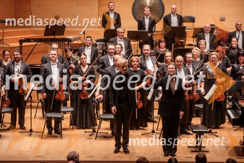  Alexander Malofeev, solist, klavir;  Alevtina Ioffe, dirigentkaMadžarski narodni filharmonični orkester na odru Cankarjevega doma