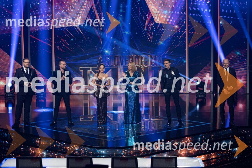  Sašo Stare, stand up komik, voditelj;  Andrej Škufca, štirikratni svetovni plesni prvak in plesni sodnik;  Ana Klašnja, balerina;  Marjetka Vovk, pevka, duo Maraaya;  Lado Bizovičar, igralec;  Peter Poles, televizijski voditeljSlovenija ima talent 2023, peta polfinalna oddaja
