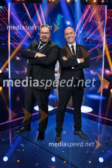  Sašo Stare, stand up komik, voditelj;  Peter Poles, televizijski voditeljSlovenija ima talent 2023, peta polfinalna oddaja