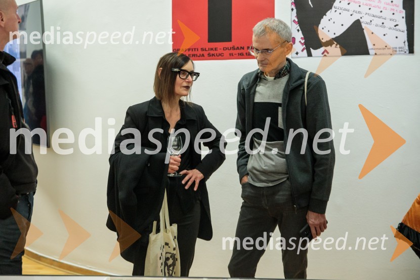 dr. Marina Gržinić, ZRC SAZU;  ... Odprtje razstave Slovenski punk in fotografija, Cankarjev dom