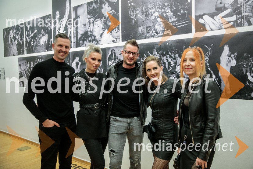  ... ;  ... ;  ... ;  Katja Ogrin, kustosinja, Cankarjev dom;  Zvezdana Lazar, Cankarjev domOdprtje razstave Slovenski punk in fotografija, Cankarjev dom