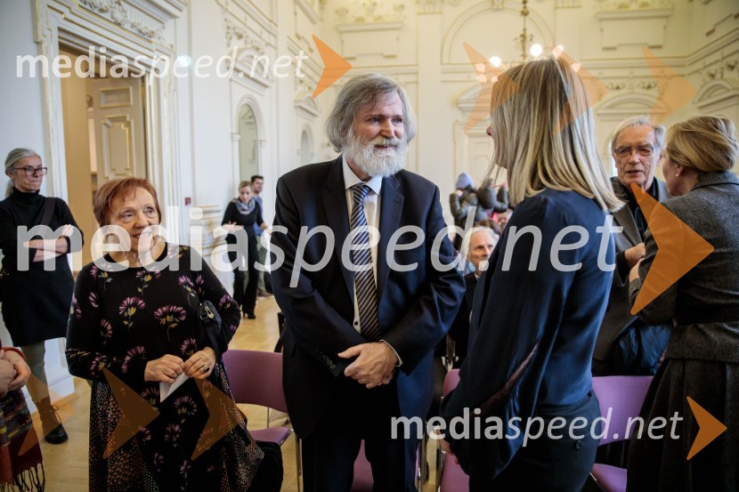  ... ; prof. dr. Milček Komelj, SAZU;  Simona Mele, predsednica uprave Mladinska knjigaPredstavitev monografije Mojstri slovenskega impresionizma