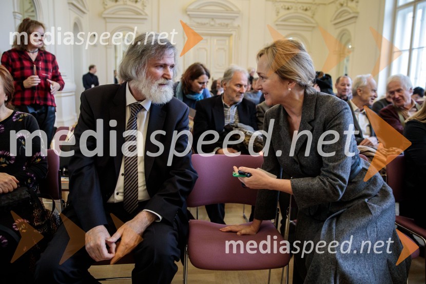 prof. dr. Milček Komelj, SAZU; dr. Barbara Jaki, direktorica Narodne galerije Ljubljana, muzejska svetnicaPredstavitev monografije Mojstri slovenskega impresionizma