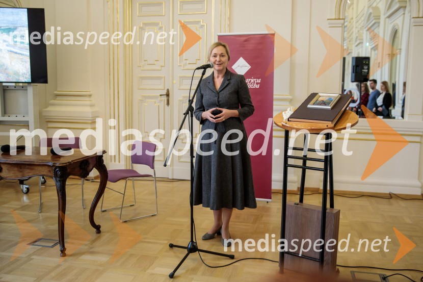 dr. Barbara Jaki, direktorica Narodne galerije Ljubljana, muzejska svetnicaPredstavitev monografije Mojstri slovenskega impresionizma