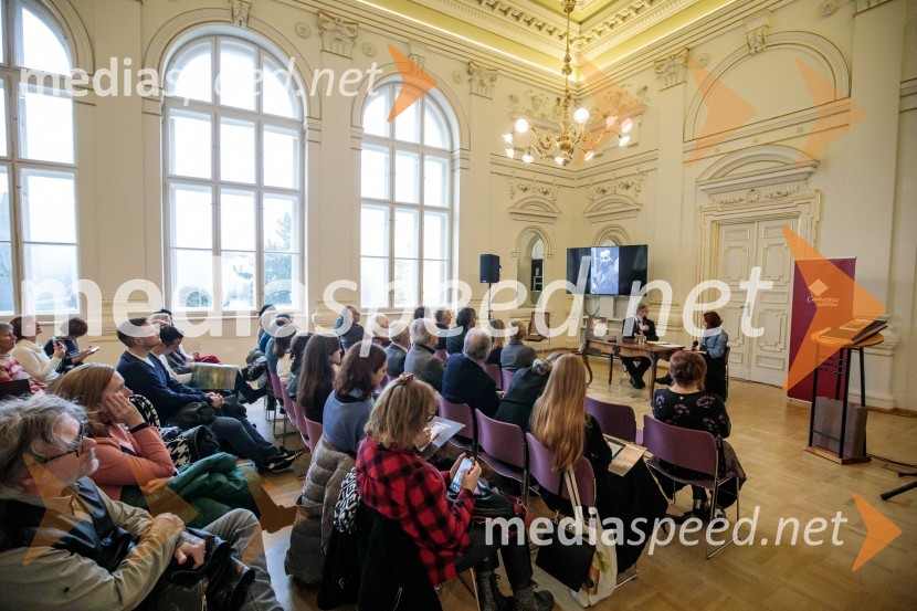 prof. dr. Milček Komelj, SAZU;  Nina Žitko Pucer, urednica, Cankarjeva založbaPredstavitev monografije Mojstri slovenskega impresionizma