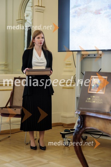  Ana Zupan, služba za odnose z avtorji in javnostmi, Mladinska knjigaPredstavitev monografije Mojstri slovenskega impresionizma