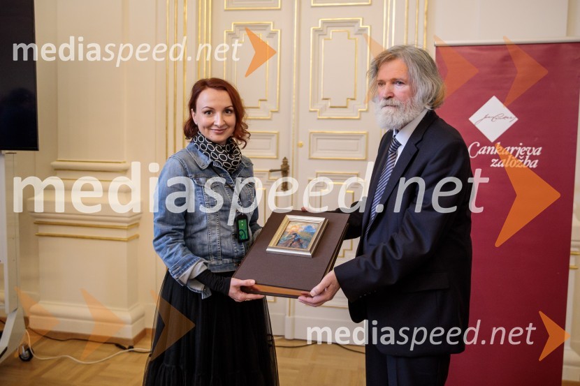  Nina Žitko Pucer, urednica, Cankarjeva založba; prof. dr. Milček Komelj, SAZUPredstavitev monografije Mojstri slovenskega impresionizma