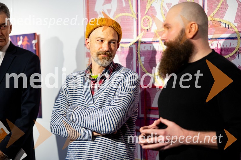  Miha Perne, slikar;  Adrijan Praznik, slikar in kuratorOdprtje razstave: Beli sladoled - Polnoletna, Generali Galerija