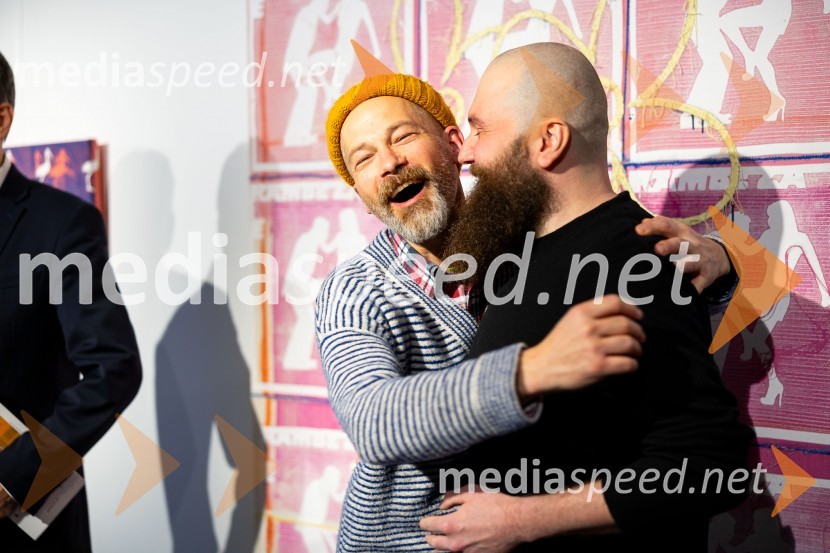  Miha Perne, slikar;  Adrijan Praznik, slikar in kuratorOdprtje razstave: Beli sladoled - Polnoletna, Generali Galerija