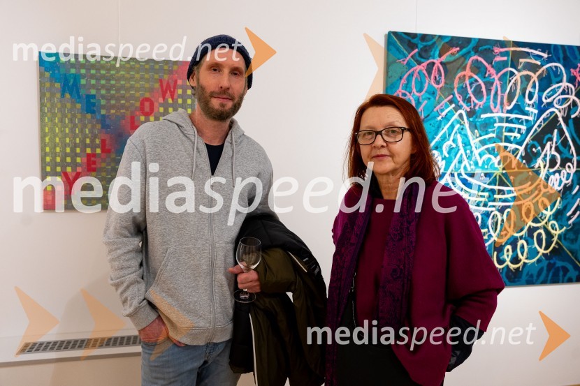  Uroš Weinberger, umetnik;  ... Odprtje razstave: Beli sladoled - Polnoletna, Generali Galerija