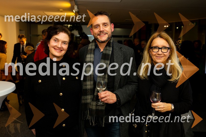  Petra  Bizilj Silva, kustosinja Generali galerije;  Matej Demšar, Generali;  ... Odprtje razstave: Beli sladoled - Polnoletna, Generali Galerija