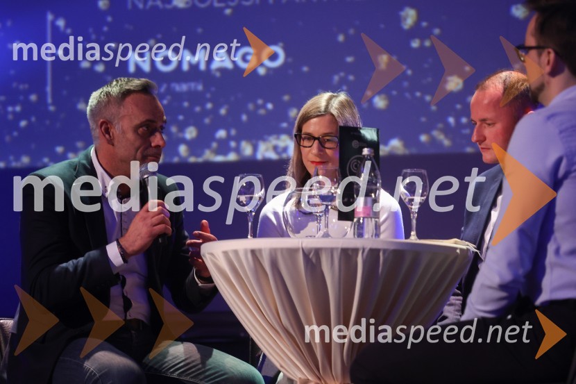  Manuel Pungertnik, vodja šole vožnje, AMZS;   Ana Cergolj Kebler, Zavarovalnica TriglavAmCham Poslovna liderka in Poslovni lider leta 2024 sta Anita Ogulin in dr. Jure Leskovec