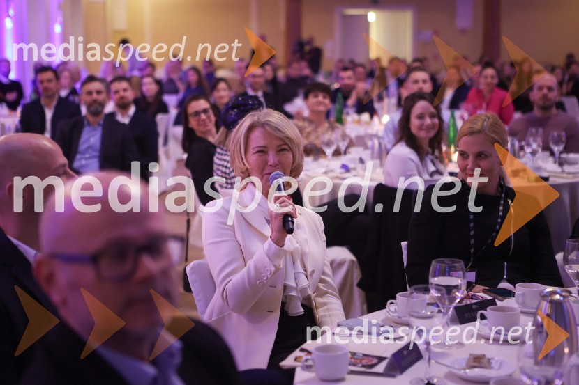 AmCham Poslovna liderka in Poslovni lider leta 2024 sta Anita Ogulin in dr. Jure Leskovec