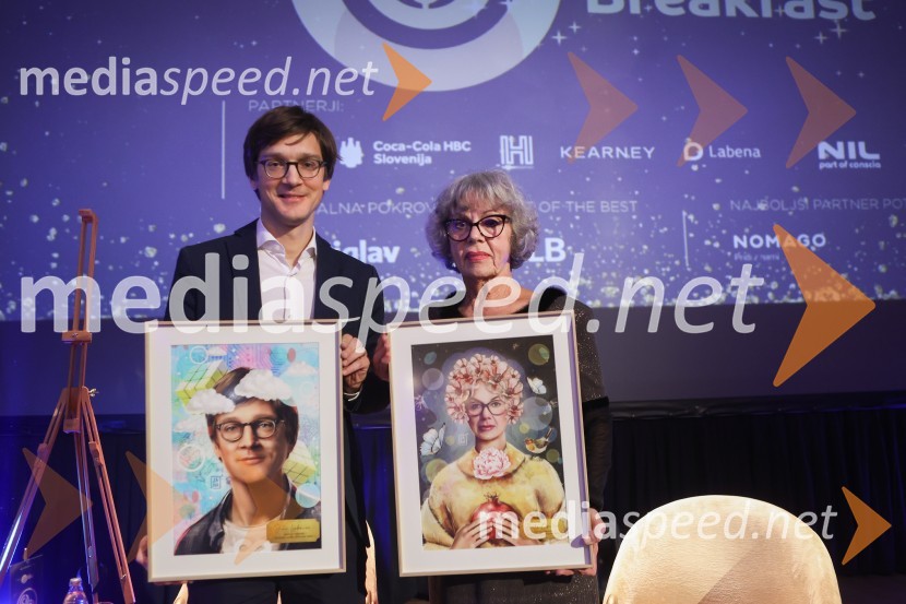  Jure Leskovec, računalničar, podjetnik, profesor na računalničar, podjetnik, profesor na Univerzi Stanford;  Anita Ogulin, Zveza prijateljev mladineAmCham Poslovna liderka in Poslovni lider leta 2024 sta Anita Ogulin in dr. Jure Leskovec