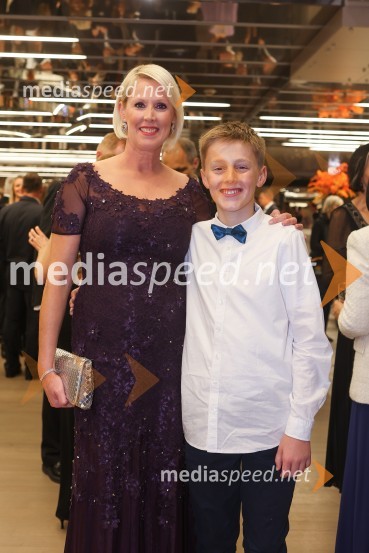 Petra Juvančič in sin Klemen30. dobrodelni managerski koncert