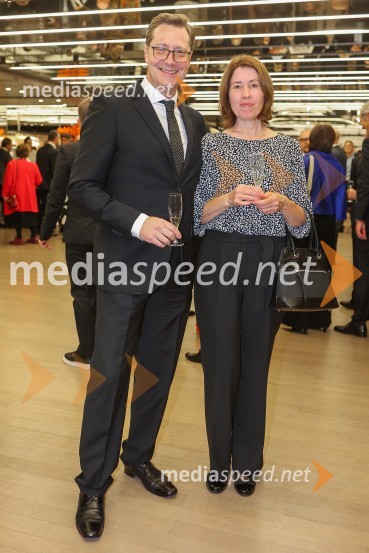 dr. Vladimir Prebilič, župan, Občina Kočevje;  Brigita Prebilič30. dobrodelni managerski koncert