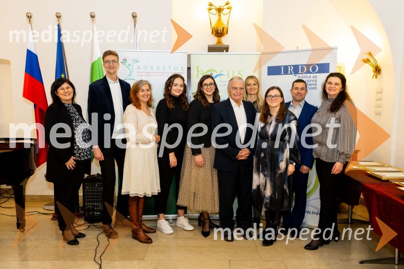  ... ;  Anej Irgolič; mag. Natalie Cvikl Postružnik, Insights, Ltd.;  Danaja Postružnik, Insightd d.o.o;  Nomi  Hrast , prorektorica za študentska vprašanja Univerze v Mariboru;  Simona Roškar, Kreativna komunikacija in Inštitut IRDO; ddr. Matjaž Mulej,  prvi predsednik Strokovnega sveta inštituta IRDO, predsednik Raziskovalnega sveta ZRC IRDO, zaslužni profesor iz Ekonomsko-poslovne fakultete Univerze v Mariboru;  Monika  Rajšp, Inštitut IRDO, Inštitut za razvoj družbene odgovornosti ;  Dejvi Ružič, TÜV Austria; mag. Anita Hrast, direktorica, Inštitut IRDO, Inštitut za razvoj družbene odgovornosti Horus in Adrastos 2023, slavnostna podelitev nagrad