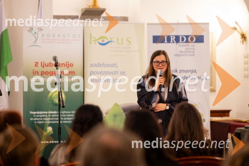  Monika  Rajšp, Inštitut IRDO, Inštitut za razvoj družbene odgovornosti Horus in Adrastos 2023, slavnostna podelitev nagrad