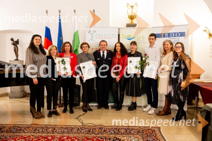 mag. Anita Hrast, direktorica, Inštitut IRDO, Inštitut za razvoj družbene odgovornosti ;  ... ;  ... ; mag. Brigita Kruder, direktorica, Ljudska univerza Slovenska Bistrica;  ... ;  ... ;  ... ;  Boris Krabonja, humanitarec in UP-ornik; mag. Natalie Cvikl Postružnik, Insights, Ltd.;  Monika  Rajšp, Inštitut IRDO, Inštitut za razvoj družbene odgovornosti Horus in Adrastos 2023, slavnostna podelitev nagrad