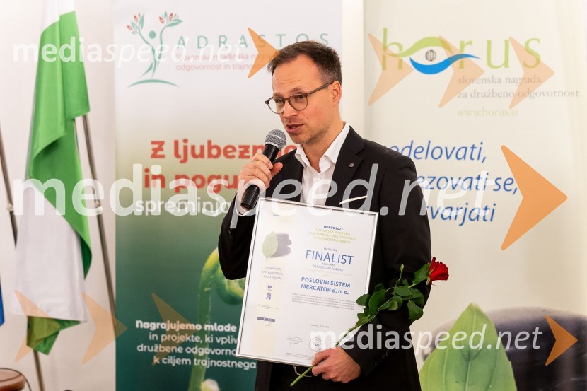  Klemen Medved, Mercator d.o.o.Horus in Adrastos 2023, slavnostna podelitev nagrad