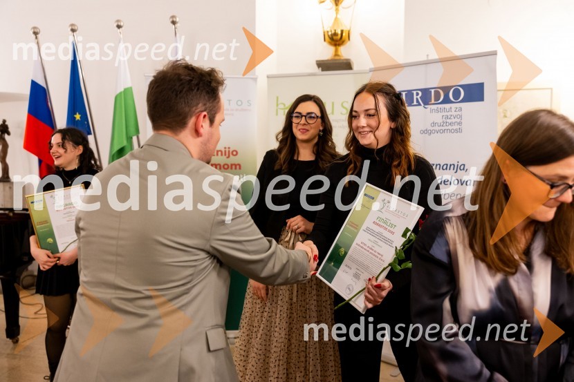  Gašper Nitraljevski;  Danaja Postružnik, Insightd d.o.oHorus in Adrastos 2023, slavnostna podelitev nagrad