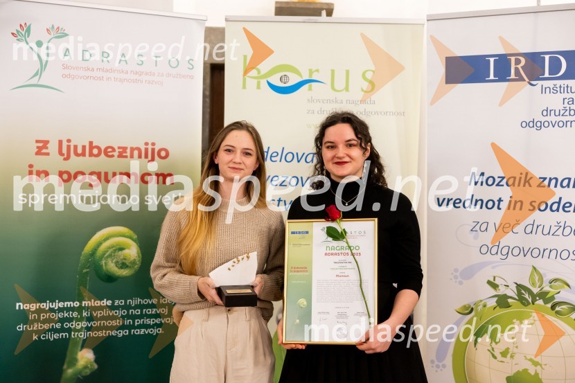  ... ;  Ula PavličHorus in Adrastos 2023, slavnostna podelitev nagrad