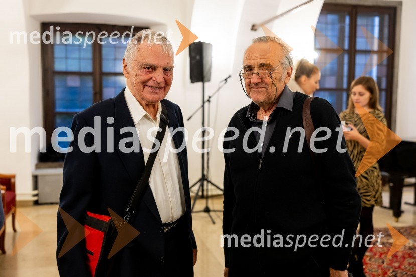 ddr. Matjaž Mulej,  prvi predsednik Strokovnega sveta inštituta IRDO, predsednik Raziskovalnega sveta ZRC IRDO, zaslužni profesor iz Ekonomsko-poslovne fakultete Univerze v Mariboru;  Tomaž  Bole, Gallus J. CarniolusHorus in Adrastos 2023, slavnostna podelitev nagrad