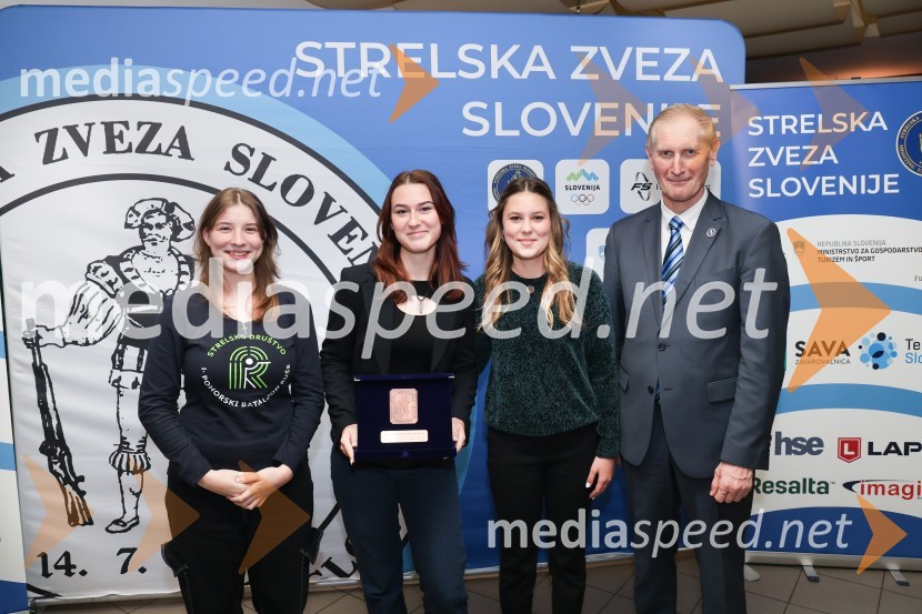  ... ;  ... ;  ... ;  Ljubo Germič, predsednik SZS (Strelska zveza Slovenije)Podeljena priznanja za najboljše strelke in strelce v letu 2023